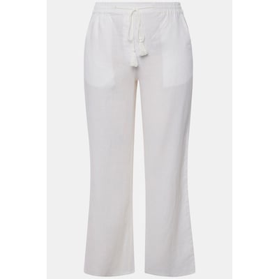 Pantalon en lin Mary, jambe droite, 2 poches ULLA POPKEN