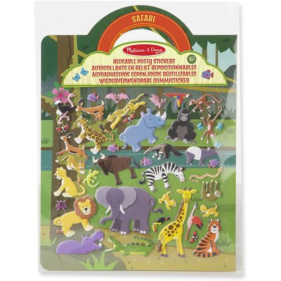 Livret d'autocollants reliefs repositionnables jungle MELISSA & DOUG