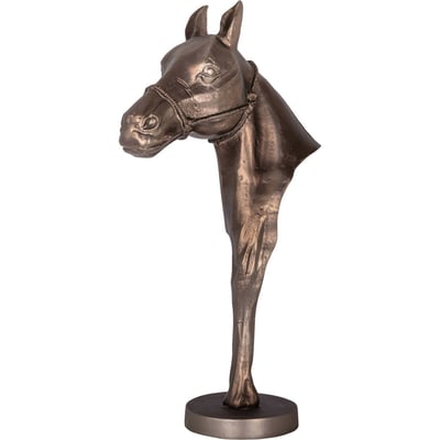 Objet décoratif cheval en laiton RECOLLECTION