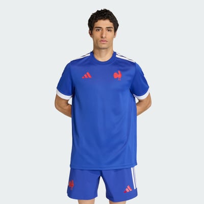 T-Shirt Supporter De Rugby Domicile France Replica adidas Performance
