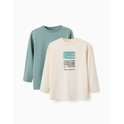 Lot de 2 T-shirts à manches longues avec imprimés ZIPPY
