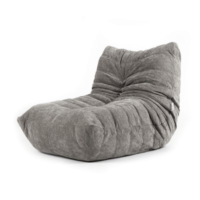 Pouf chauffeuse en tissu chenille garni de mousse extensible Oeko-Tex® - ENZO ICON