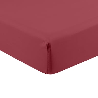 Drap housse coton NÉO CARRE BLANC