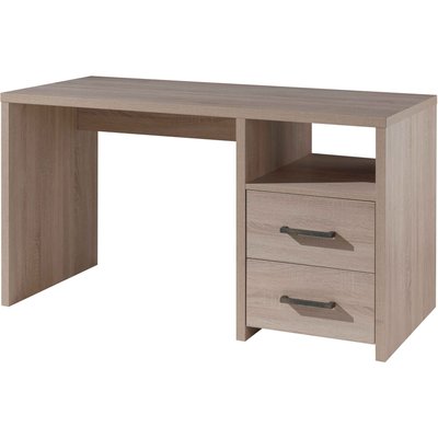 Bureau 2 tiroirs 1 niche TERRE DE NUIT