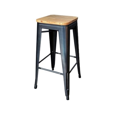 Tabouret de bar en acier et bois - NEVADA MATHI DESIGN