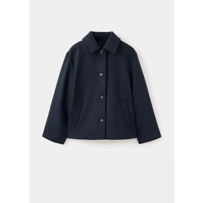 Manteau laine mélangée boutons MANGO TEEN