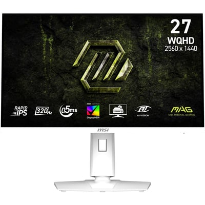 Ecran PC Gamer MAG 274QRFW 27" Fast IPS WQHD 320 Hz HDR 2x HDMI 2.1 MSI