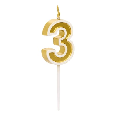 Bougie d'anniversaire Numéro 3 ANNIVERSAIRE 5FIVE SIMPLY SMART