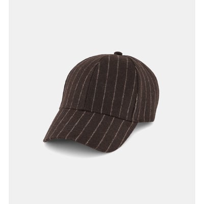 Casquette baseball rayée feutrée GALERIES LAFAYETTE