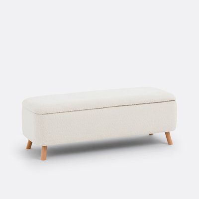 Banc bout de lit coffre, tissu bouclette, Miji LA REDOUTE INTERIEURS