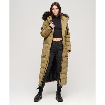 Parka longue à capuche avec imitation fourrure SUPERDRY
