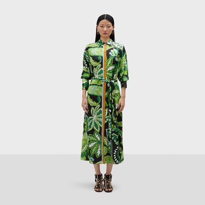 Robe chemise longue à boutons et manches longues LOLA CASADEMUNT