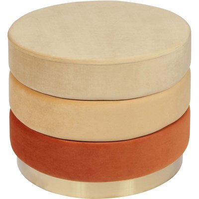 Tabouret rond en velours, Elyse 100 RECOLLECTION