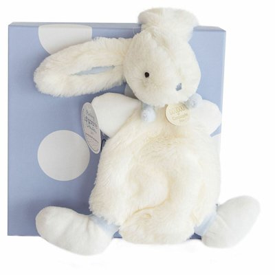 Lapin bonbon 26 cm bleu DOUDOU ET COMPAGNIE
