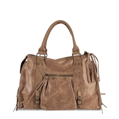 Sac à main en cuir brossé mat italien SANDSTORM OH MY BAG