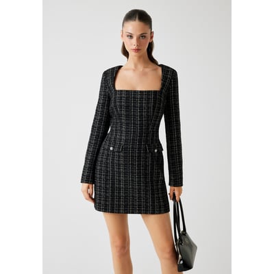 Mini Robe Tweed Bouclé GUESS