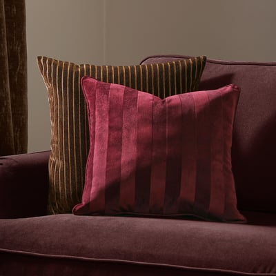 Regency Stripe Velvet Cushion PAOLETTI