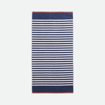 Calanques 500g/m2 Striped Cotton Bath Sheet LA REDOUTE INTERIEURS