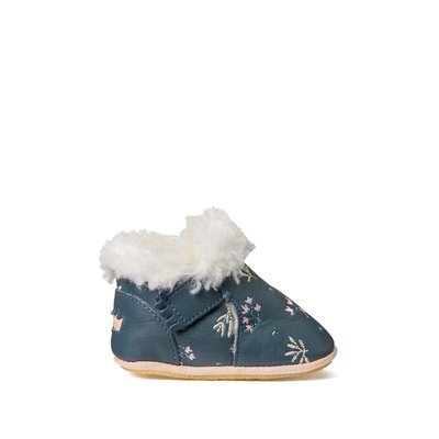 Chaussons souples en cuir fourrés My Foublu EASY PEASY