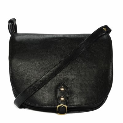 Sac bandoulière en cuir italien lisse VERLAINE OH MY BAG