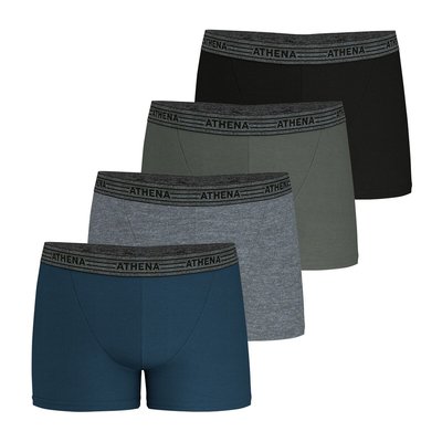 Confezione da 4 boxer Basic Coton ATHENA