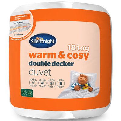 Warm and Cosy Duvet - 18 Tog SILENTNIGHT