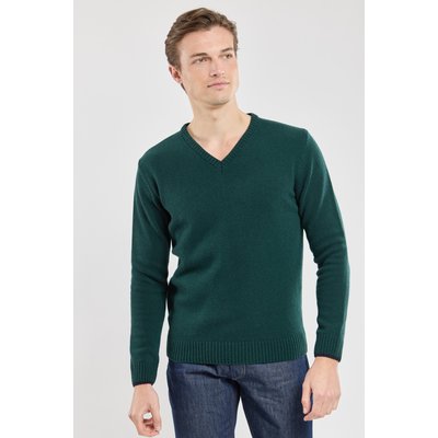 Pull col V en laine BERAC GUY DE BERAC