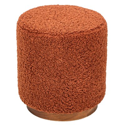 Pouf bouclette et bois, SOKA NORDLYS