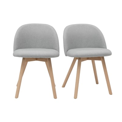 Chaises design pieds en métal noir (lot de 2) CELESTE MILIBOO