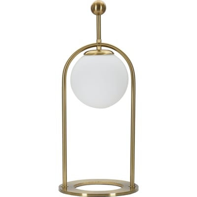 Lampe à poser en fer globe en verre GLAM RECOLLECTION