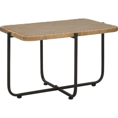 Table basse rotin tressé structure métal BOHO CHIC RECOLLECTION