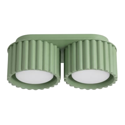 Plafonnier Aluminium Sauge Gx53 2 AURA EDEN