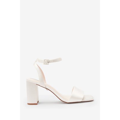 Chaussures De Mariée À Talons Carrés En Satin NEXT