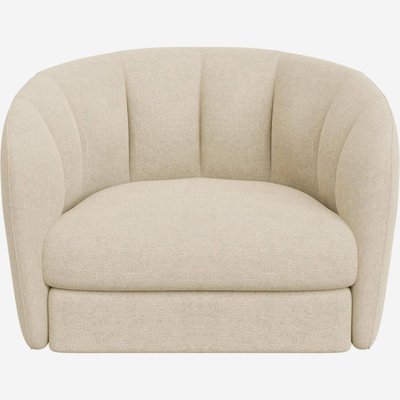 Fauteuil droit polyester NOVA HABITAT