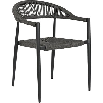 Chaise extérieure élégante en rotin et aluminium RECOLLECTION