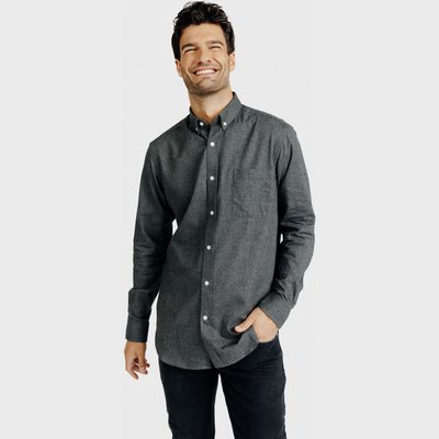 Chemise Regular fit en flanelle à chevrons ACROSS