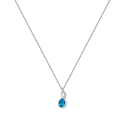 Collier en argent 925 et oxyde de zirconium CLEOR
