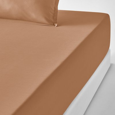 Lenzuolo con angoli percalle cotone, balza 35cm, Scenario LA REDOUTE INTERIEURS