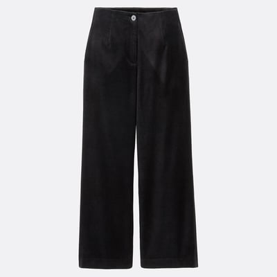 Брюки широкие из гладкого велюра, EULALIE / ЭЛАЛИ LA REDOUTE COLLECTIONS