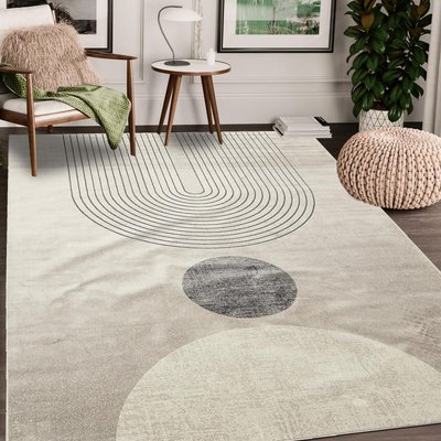 Tapis salon et chambre tissé en viscose motif géométrique SONDA UN AMOUR DE TAPIS
