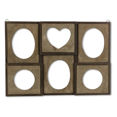 Cadre photo retro 6 photos horizontal DECORATION D’AUTREFOIS