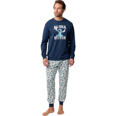 Pyjama velours pantalon top manches longues Aloha Stitch Disney ADMAS