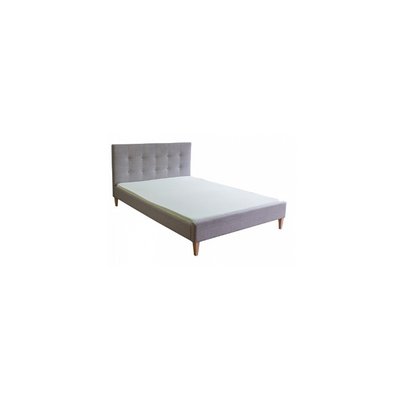 Lit double rembourre en tissu HOMESTYLE4U