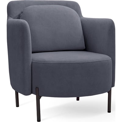 Fauteuil lounge VENESSEL enveloppant velours RECOLLECTION