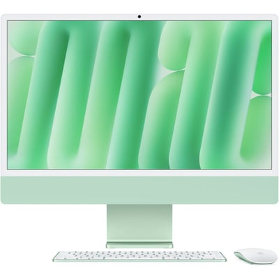 Ordinateur Apple 24" Ecran Retina 4,5K Puce M4 CPU 10 / GPU 10 coeurs Mémoire RAM 16Go Stockage 512Go SSD Vert APPLE
