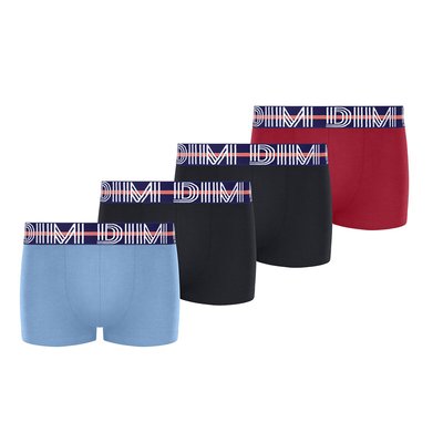 4er-Pack Boxershorts aus Baumwolle mit Stretchanteil DIM