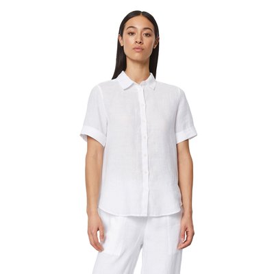 Blouse en lin à manches courtes regular en qualité légère MARC O'POLO