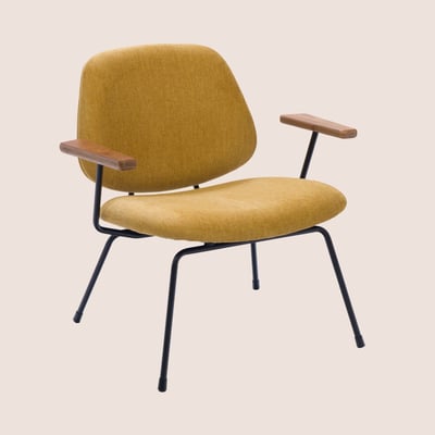 Fauteuil rétro en métal et tissu - CASCAIS HELLIN, DEPUIS 1862