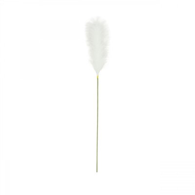 Plumeau artificiel blanc 105cm lot de 3 LIGNE DECO