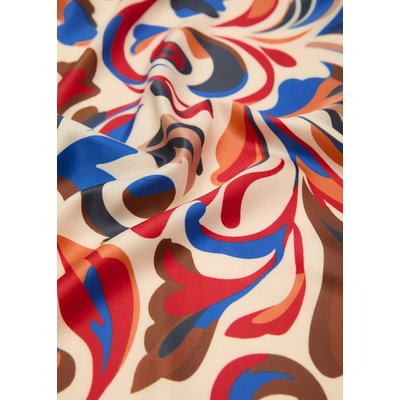 Foulard en satin à imprimé abstrait MANGO